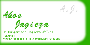 akos jagicza business card